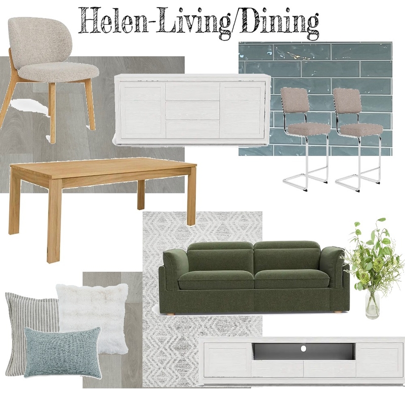 Helen - Living/Dining 2 Mood Board by Tanya Lou Interiors on Style Sourcebook