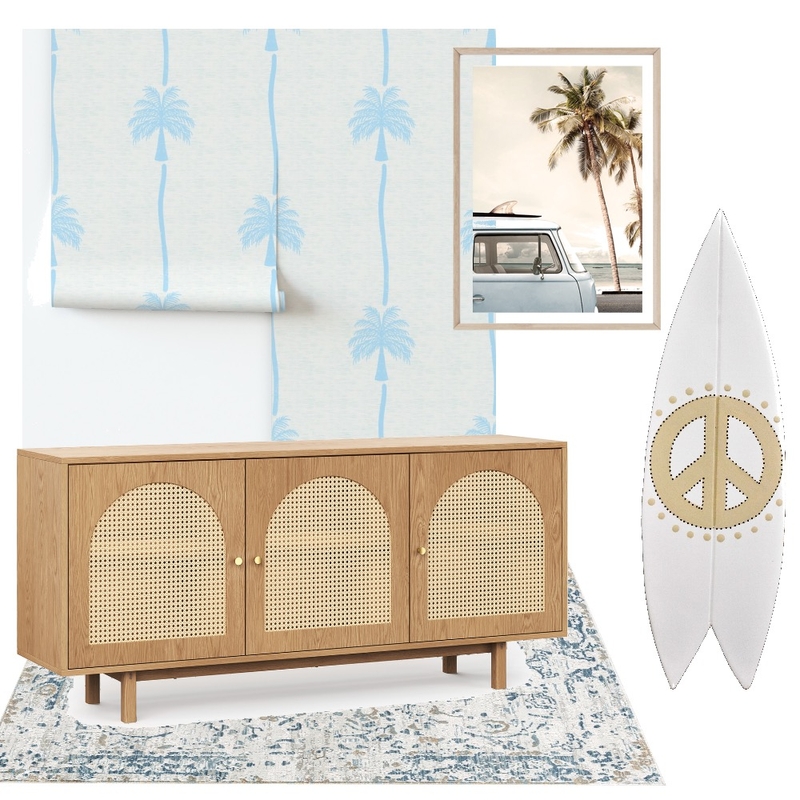 Coastal Living Room Interior Design Mood Board by Ngcherbelle