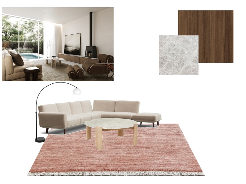 Rossmith Ave Living Room Interior Design Mood Board by Sarah Wilson Interiors