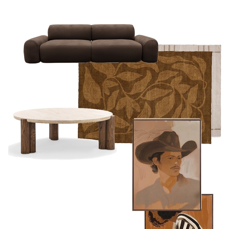 Brown living Mood Board by BLYF Interiors on Style Sourcebook