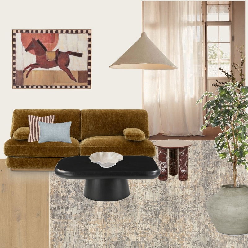 Emma Blomfield x Unitex Living Room Mood Board by Arbor & Wick on Style Sourcebook