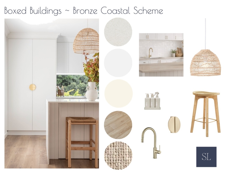 Boxed Buildings ~ Bronze Coastal Scheme Mood Board by Sharon Lynch Interior Design on Style Sourcebook