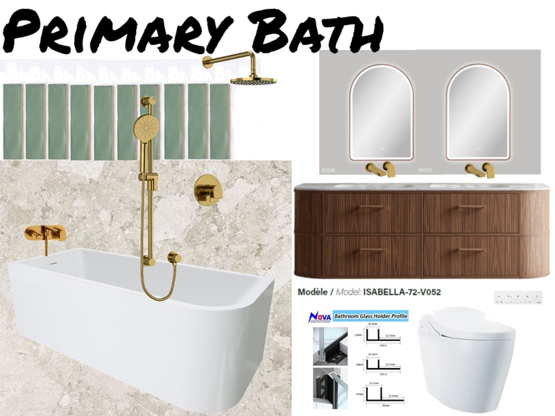 The Hart Project - Primary Bath V1 Mood Board by daramay.rawlins on Style Sourcebook
