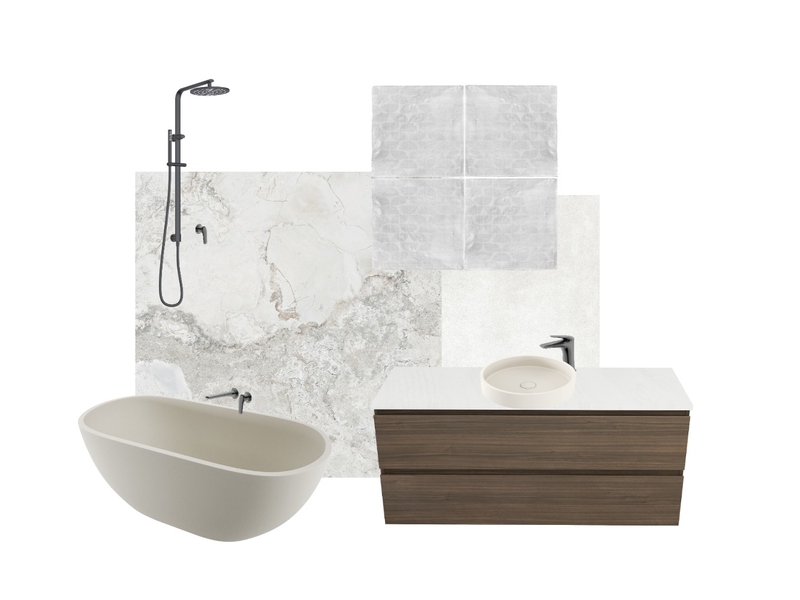 Basilica Chalk Mood Board Mood Board by Beaumont Tiles Strathpine on Style Sourcebook