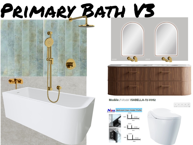 The Hart Project - Primary Bath V3 Mood Board by daramay.rawlins on Style Sourcebook