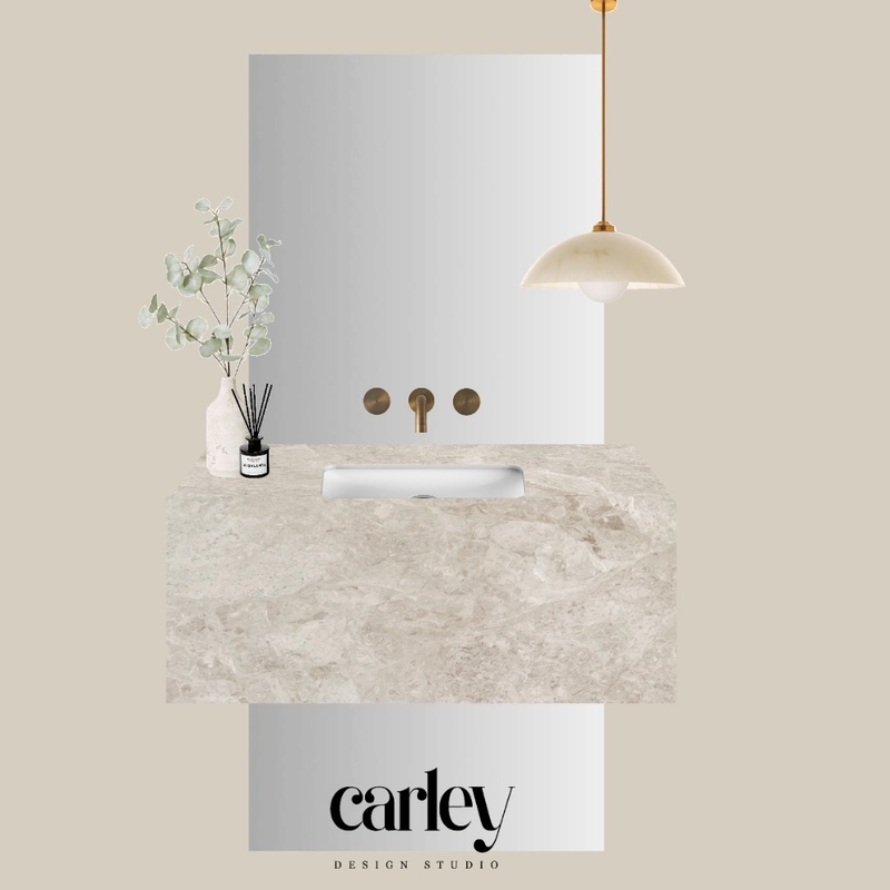 Powder Room Mood Board - Beige Marble Mood Board by Carley Design Studio on Style Sourcebook