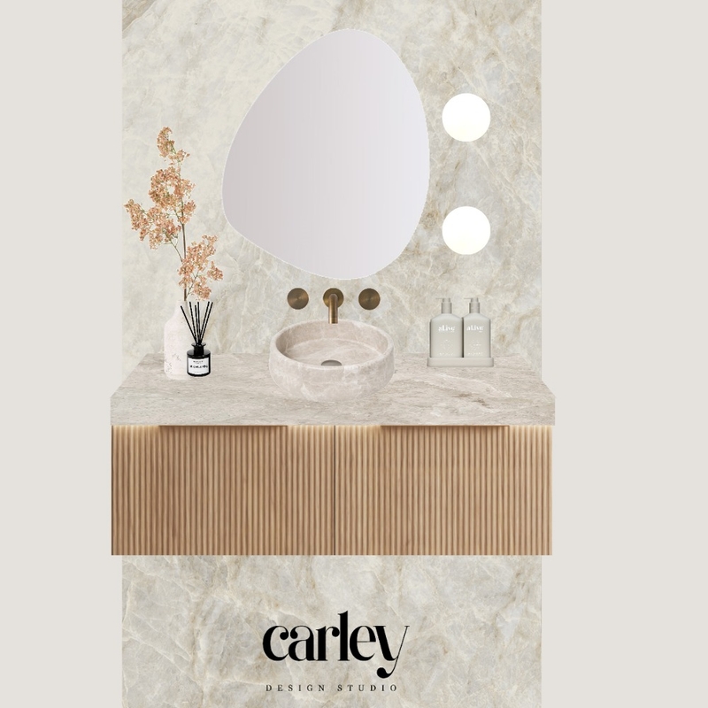 Powder Room Mood Board - Taj Mahal X Oak Mood Board by Carley Design Studio on Style Sourcebook