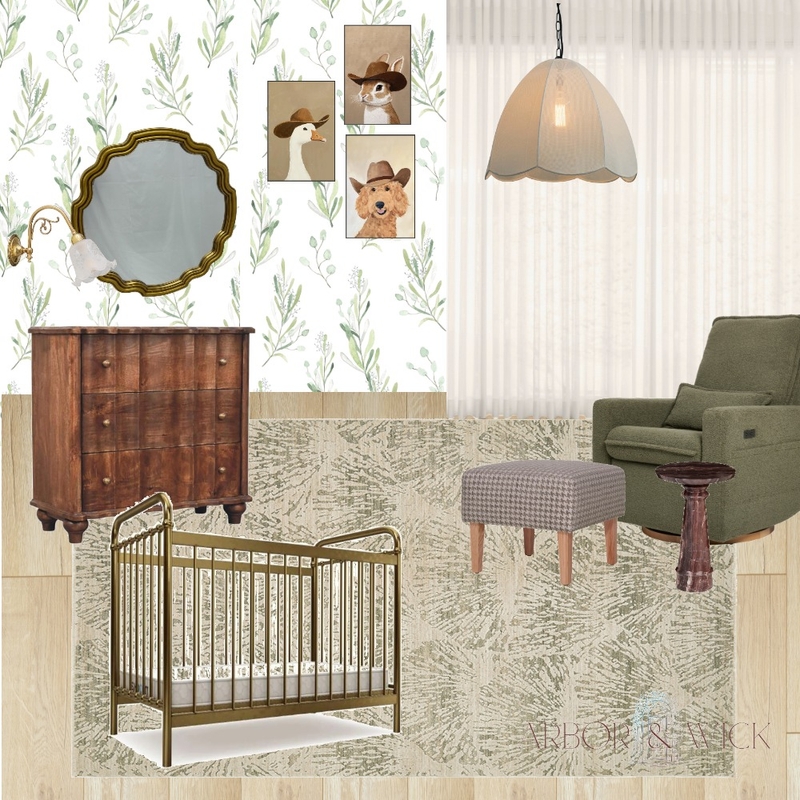 Vintage Baby Nursery Mood Board by Arbor & Wick on Style Sourcebook