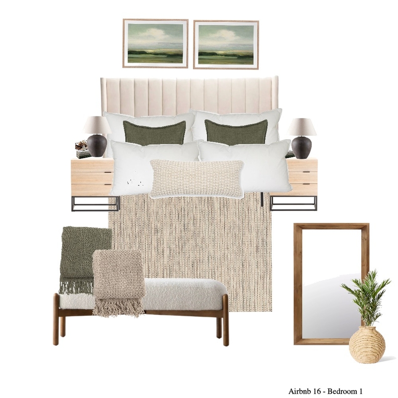 Bedroom 1 - Airbnb 16 Mood Board by Paballo on Style Sourcebook