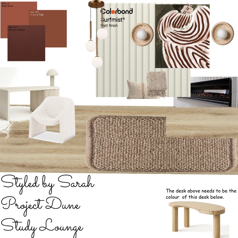 Project Dune Study Lounge Mood Board by Styled by Sarah on Style Sourcebook