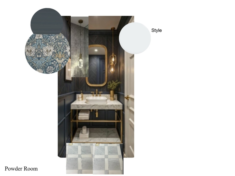 Powder Room Mood Board by Amanda Webb on Style Sourcebook