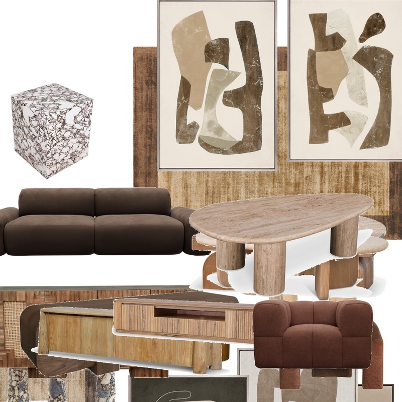 Brown living Mood Board by BLYF Interiors on Style Sourcebook