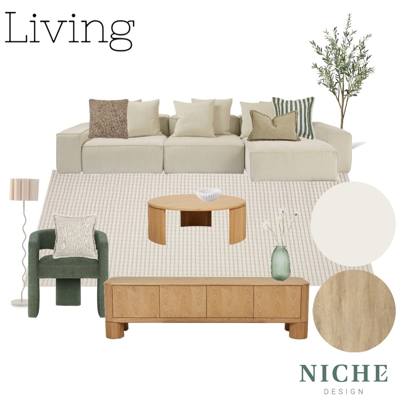 Living - example Mood Board by alice@nichedesign.com.au on Style Sourcebook