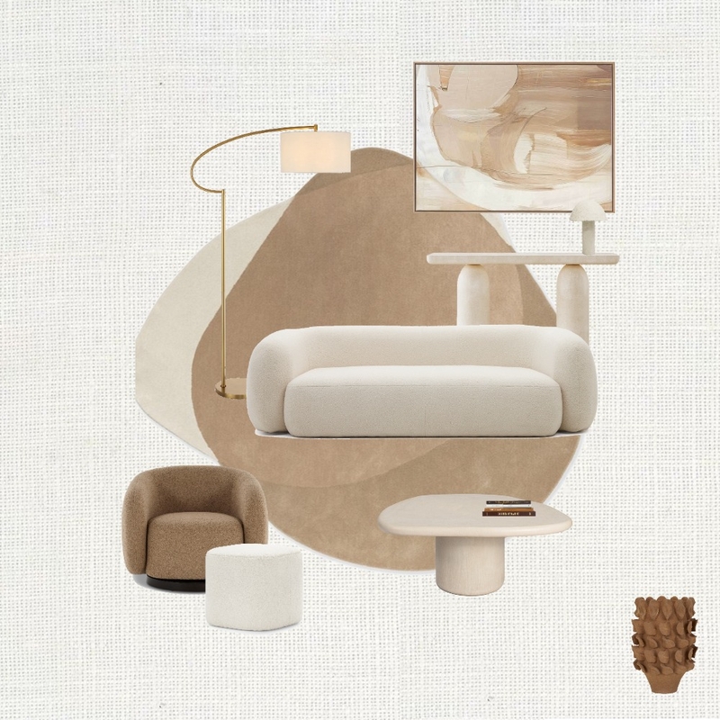 Textured Lounge - Natural Mood Board by Carley Design Studio on Style Sourcebook