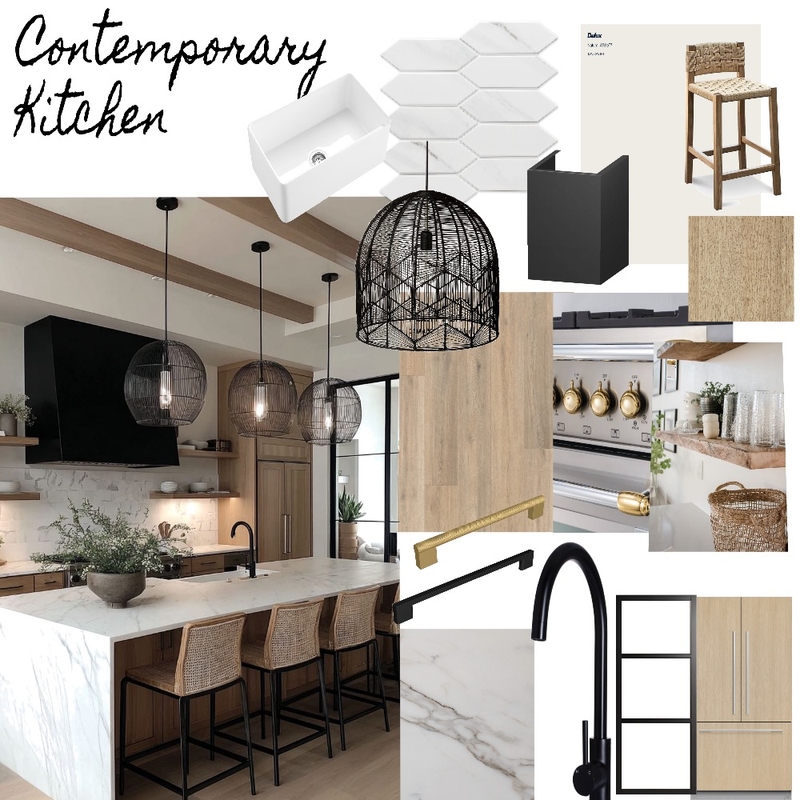 Contemporary modern kitchen Interior Design Mood Board by AnnieJ Contemporary modern kitchen Interior Design Mood Board by AnnieJ