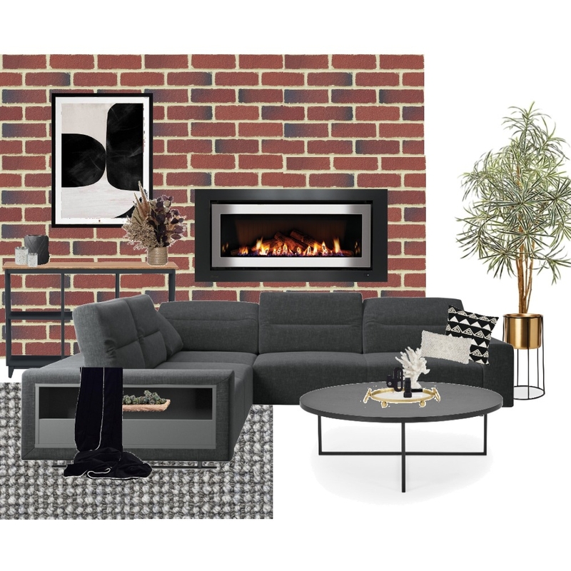Industrial Interior Design Mood Board by Bec Brown Design