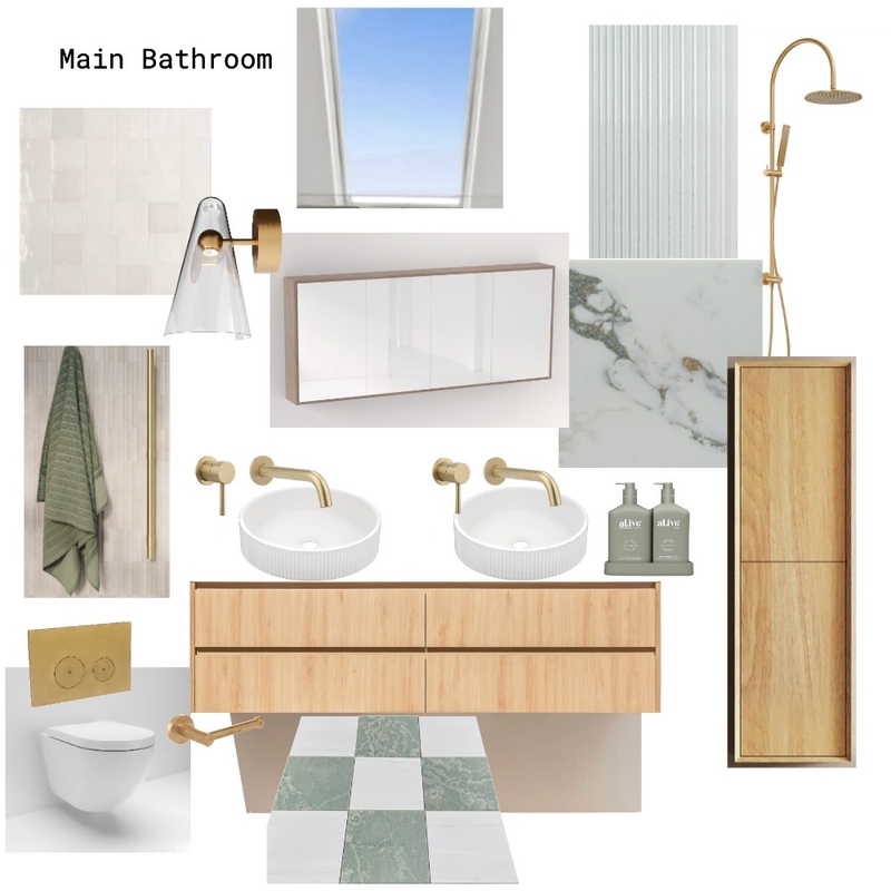 Wellington Street Main Bathroom Mood Board by KETCH Interiors on Style Sourcebook