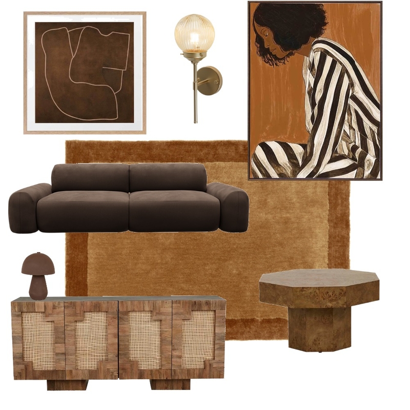 Brown living V2 Mood Board by BLYF Interiors on Style Sourcebook