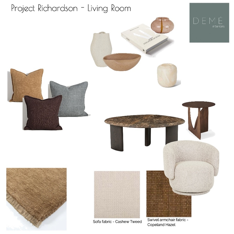 Richardson Living Room Mood Board by Demé Interiors on Style Sourcebook