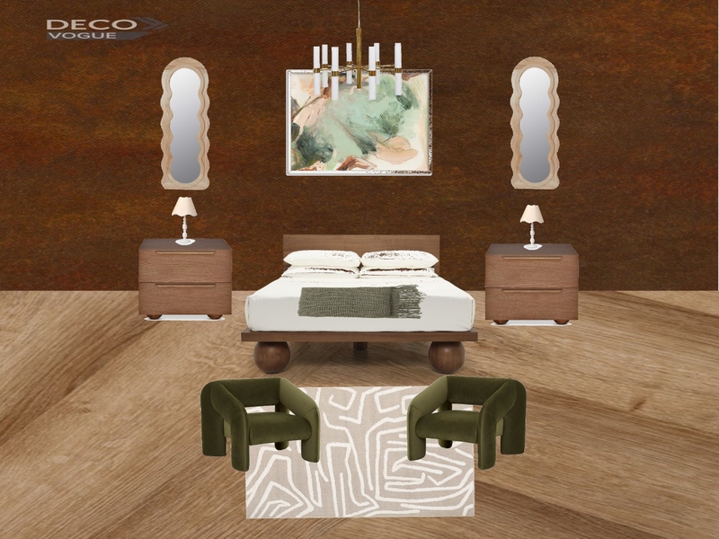 Brown and Green Modern Bedroom Mood Board Mood Board by foureverchrissy on Style Sourcebook