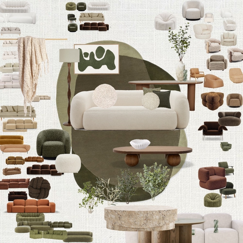 Lounge Mood Board Textured - Green Mood Board by Carley Design Studio on Style Sourcebook