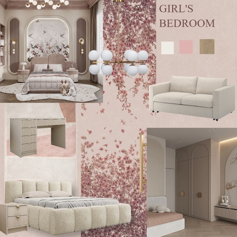 girl bedroom 3 Mood Board by themischalatsi on Style Sourcebook