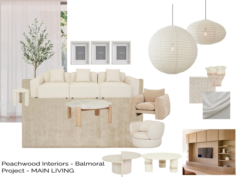 Balmoral Project - MAIN LIVING Mood Board by Peachwood Interiors on Style Sourcebook