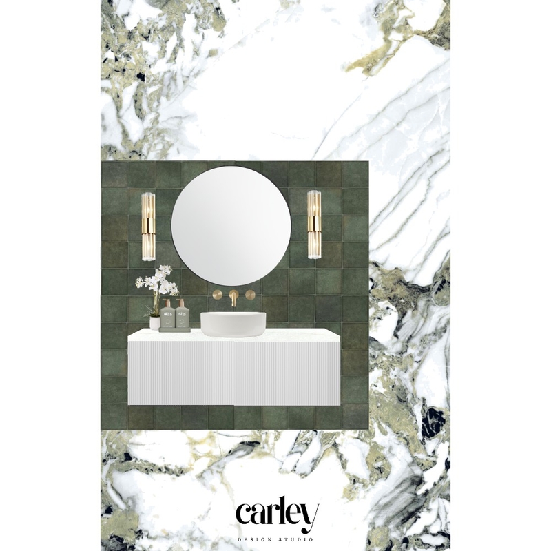 Jade Marble Tile Bathroom 4 Mood Board by Carley Design Studio on Style Sourcebook