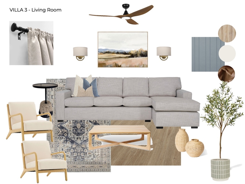 Villa 3 Living Room Mood Board by Tanya Gumbie Design Studio on Style Sourcebook
