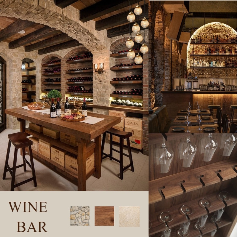 wine bar Interior Design Mood Board by themischalatsi