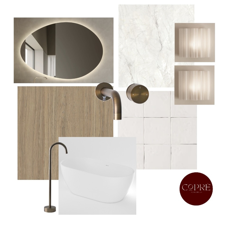 Ensuite Mood Board by COPRÈ INTERIORS on Style Sourcebook