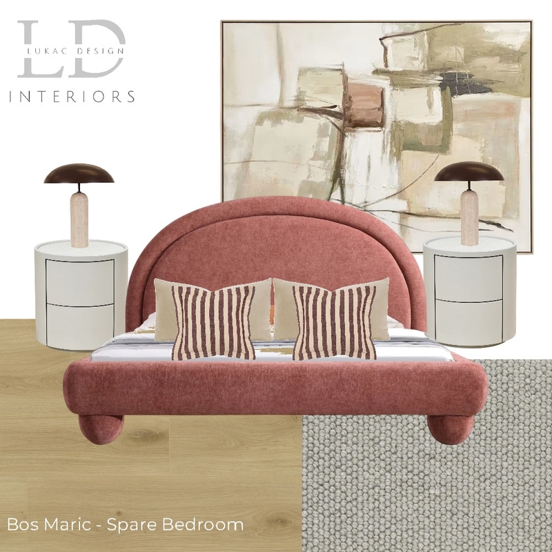 Bos Maric - Spare Bedroom1 Interior Design Mood Board by lukacdesigninteriors