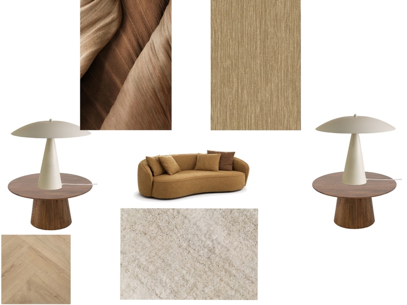 Brown chic living room Interior Design Mood Board by jmbnx