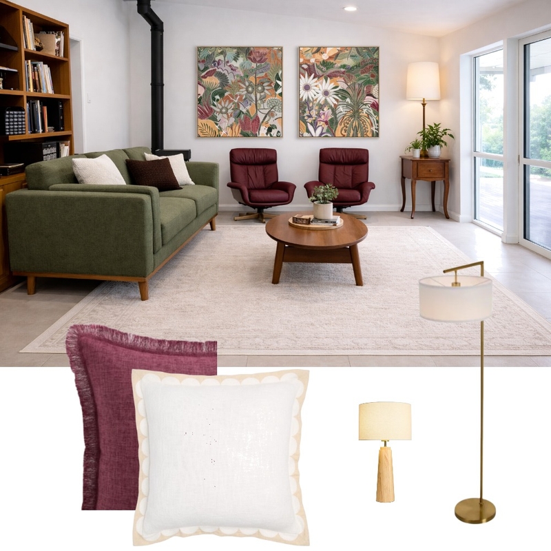 Living Room Schwarz Residence Interior Design Mood Board by Grace Your Space