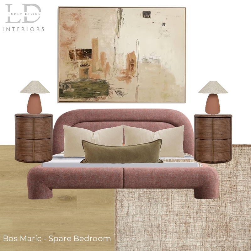 Bos Maric - Spare Bedroom6 Interior Design Mood Board by lukacdesigninteriors
