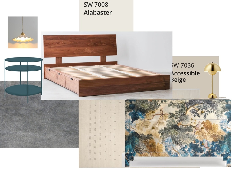 Primary Bed Interior Design Mood Board by Jfprice