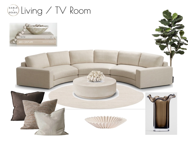 Living / TV Room Mood Board by Sable + Soleil on Style Sourcebook
