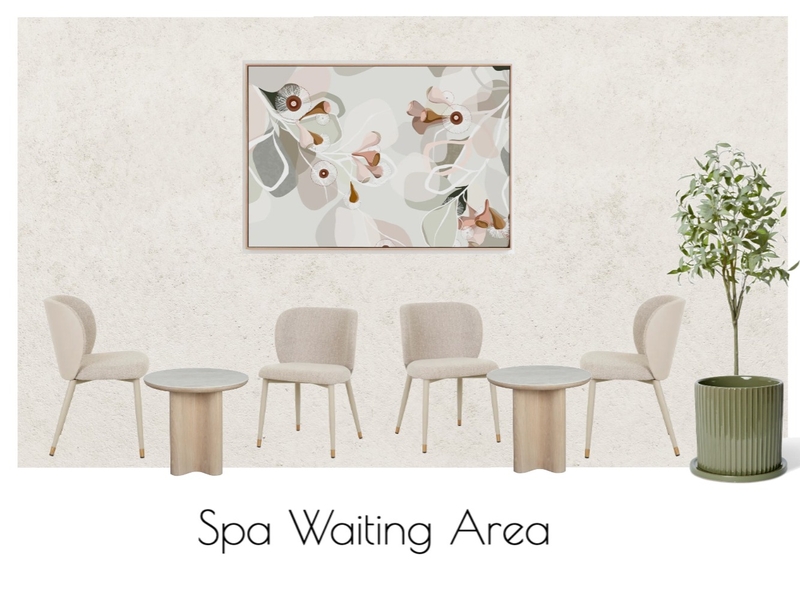 Spa Waiting Area Interior Design Mood Board by Casa Flair Interiors