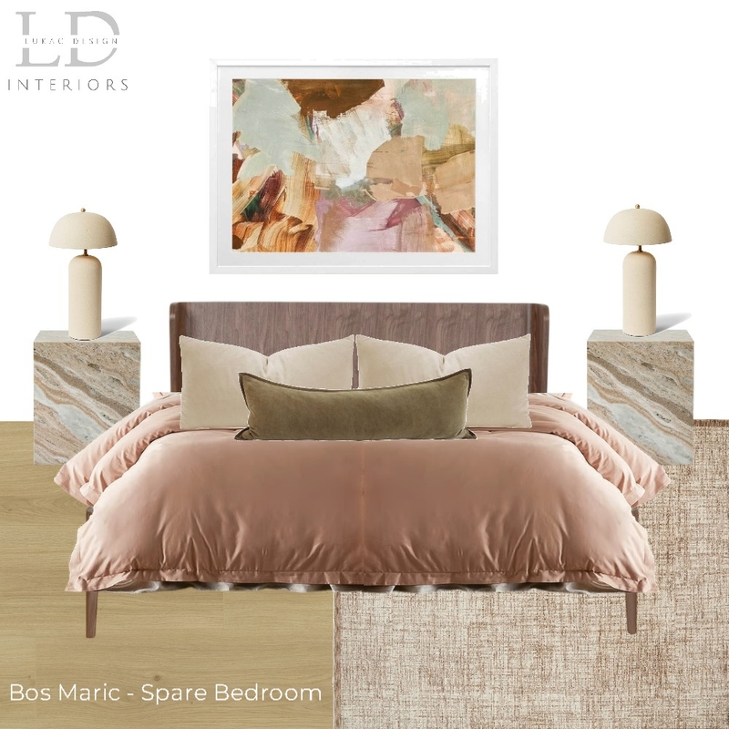 Bos Maric - Spare Bedroom7 Interior Design Mood Board by lukacdesigninteriors