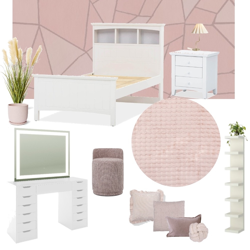 Taniels Bedroom 2 Interior Design Mood Board by Style by Sisters