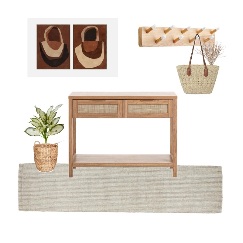 Koroit Street Hallway Interior Design Mood Board by homesbyj&s