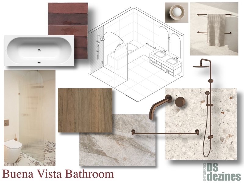 Tom Bathroom Interior Design Mood Board by DSdezines Interiors