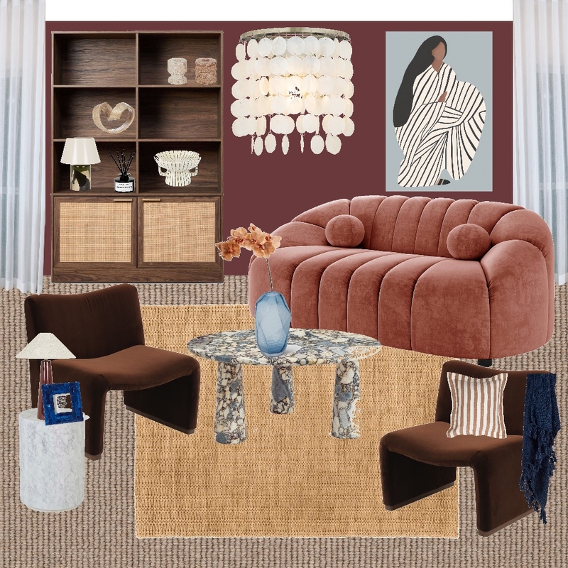 Striped Blush Mood Board by The Inner Home on Style Sourcebook