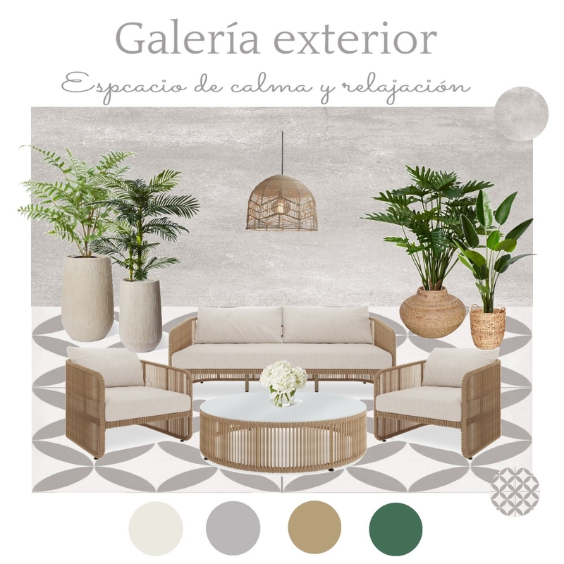 Galería Exterior Interior Design Mood Board by LauBona