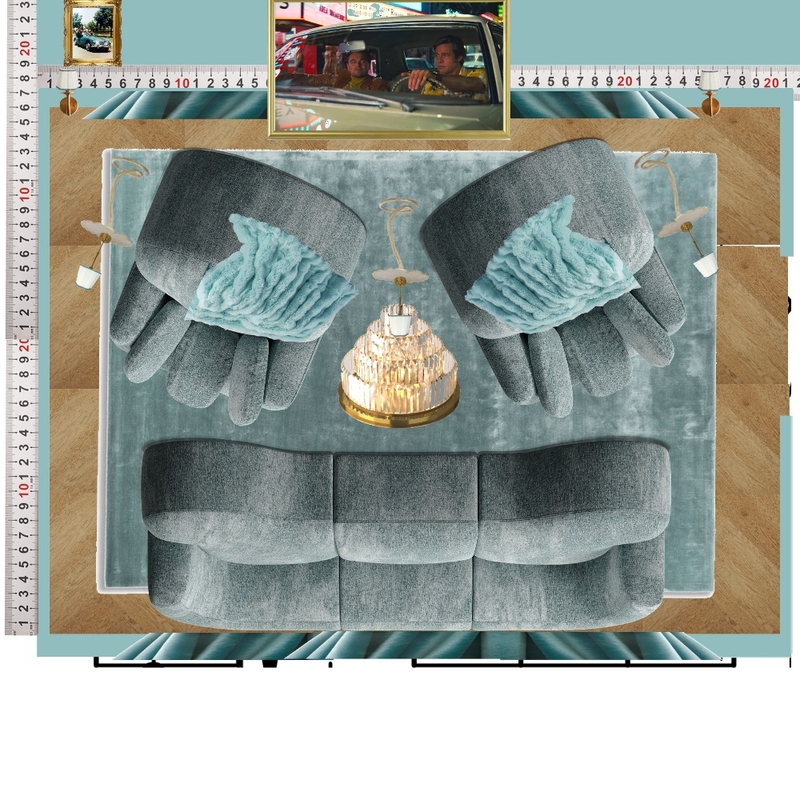 Cinema Blue Colour Drench Mood Board by dl2407 on Style Sourcebook
