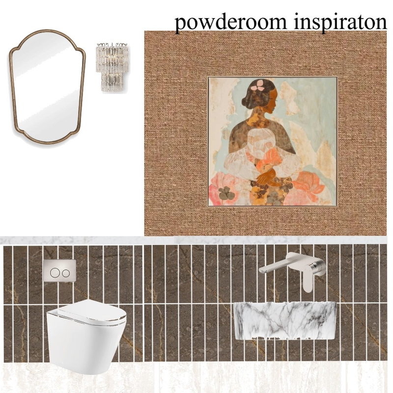 Powder Room Inspiration Interior Design Mood Board by Our_Westside_Barcelona