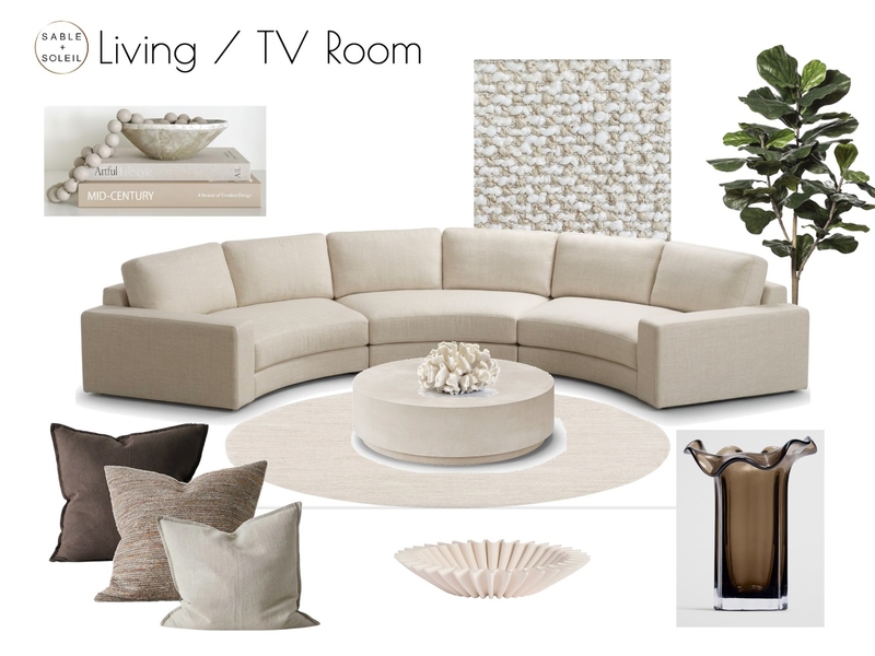Living / TV Room Mood Board by Sable + Soleil on Style Sourcebook