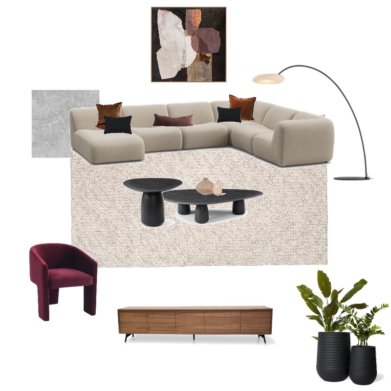 Stirling Living Room moodboard Interior Design Mood Board by Amanda Lee Interiors
