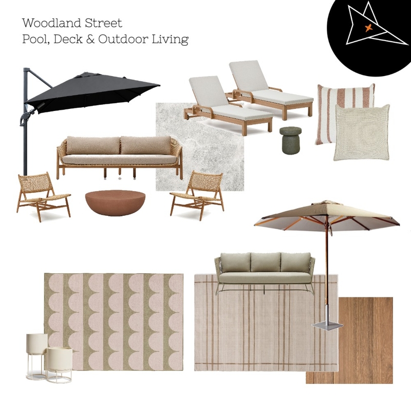 Woodland Pool, Deck & Outdoor Living Mood Board by FOXKO on Style Sourcebook