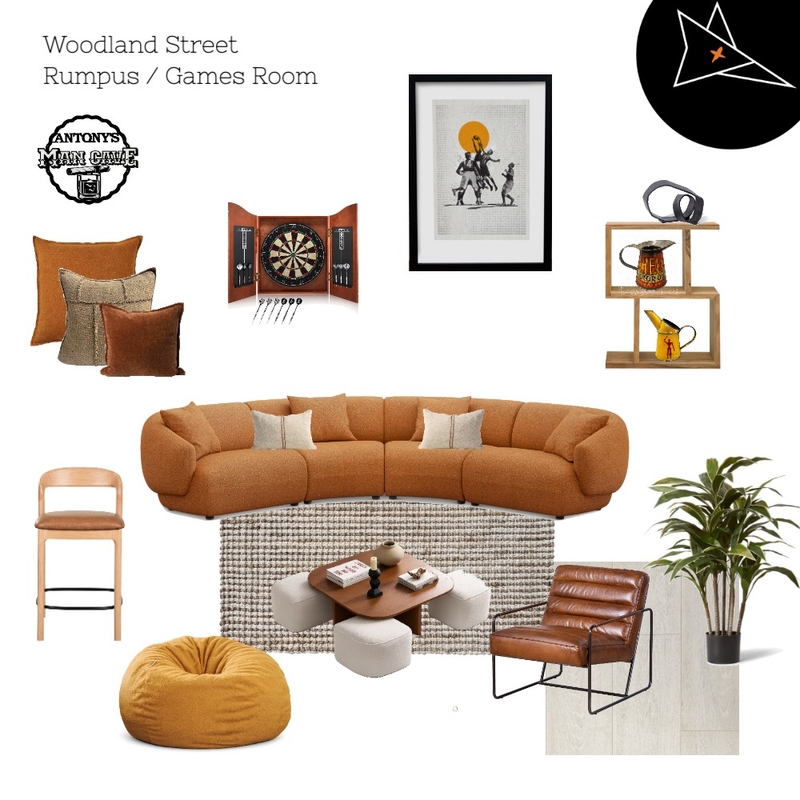 Woodland Rumpus / Games Room Mood Board by FOXKO on Style Sourcebook